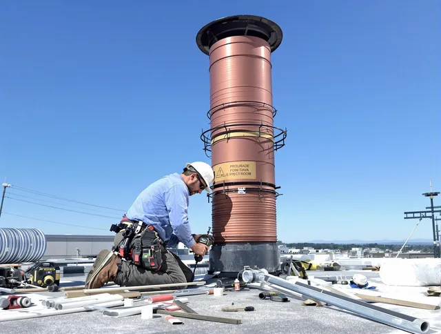 Installed chimney liner by Bellflower Chimney Sweep in Bellflower, CA