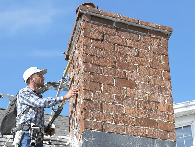 Brickwork for a chimney rebuild by Bellflower Chimney Sweep in Bellflower, CA