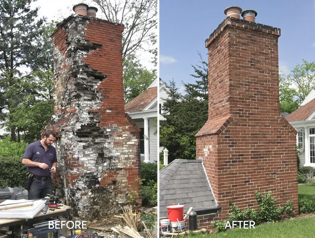 Bellflower Chimney Sweep performing a full chimney restoration in Bellflower, CA