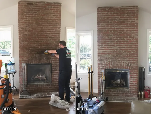 Finished chimney sweeping service by Bellflower Chimney Sweep in Bellflower, CA