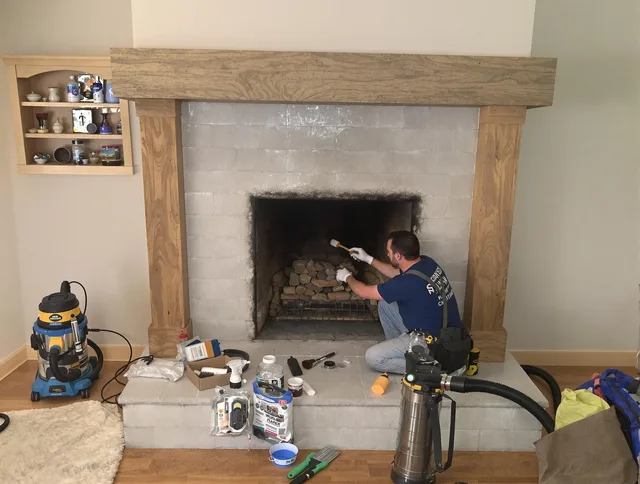 Detailed creosote removal process by Bellflower Chimney Sweep in Bellflower, CA