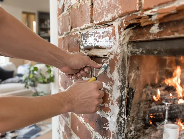 Routine fireplace repair by Bellflower Chimney Sweep in Bellflower, CA