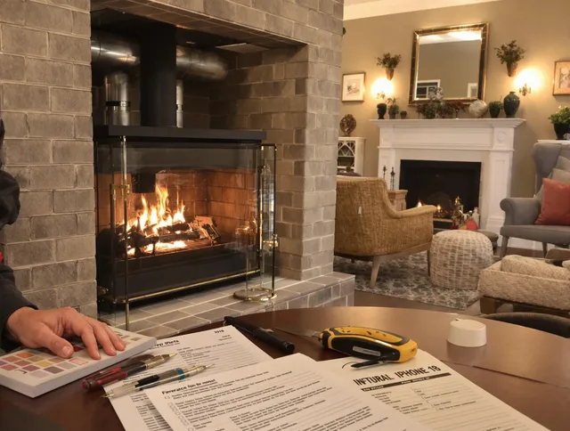 Bellflower Chimney Sweep verifying fireplace safety measures in Bellflower, CA